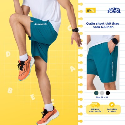 Quần short nam Yody thể thao 6.5 Inch Running cạp chun co giãn, chất nhẹ thoáng mát MAJT26S016