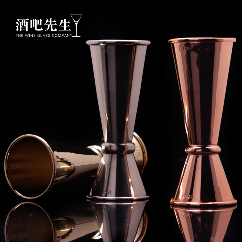 Ông Thanh Chất Lượng Cao Thép Không Gỉ Uốn Cạnh Đo Thiết Bị Rượu Cốc Đo Muỗng Đo Ounce Cup Vàng Ounc