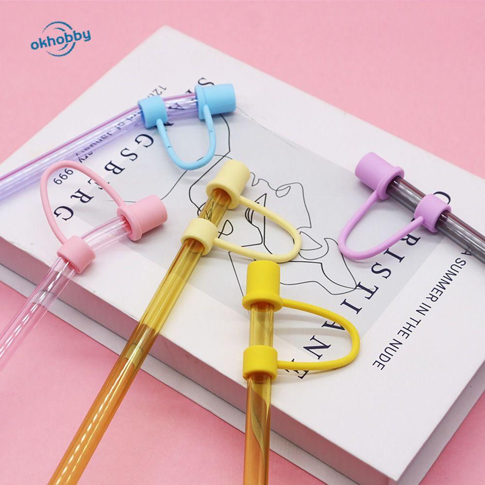 OKHOBBY Ống Hút Topper, Vỏ Ống Hút Chống Bụi 8 Mm, Nắp Bảo Vệ Nhỏ Gọn Niêm Phong Tốt Đầu Ống Hút Nắp