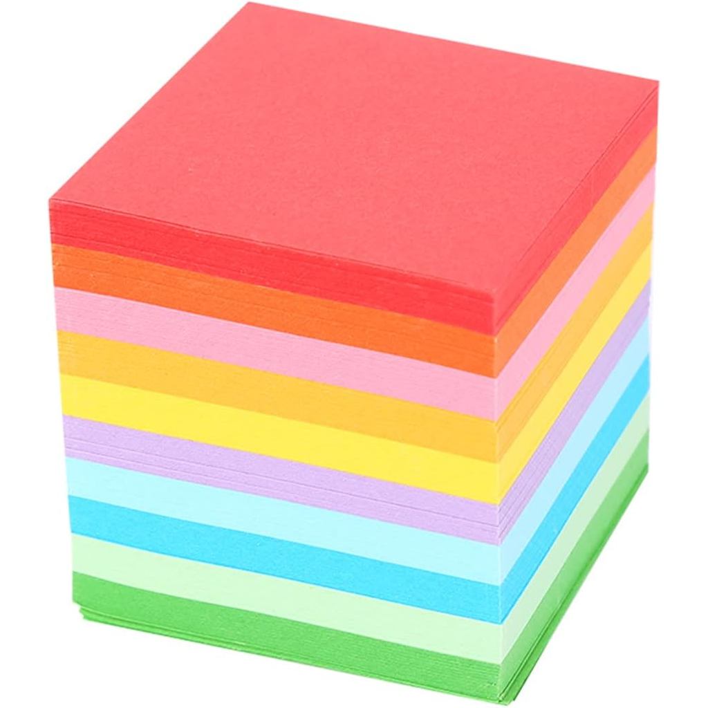 520 Chiếc Giấy Origami, Giấy Origami 10 Màu, Gấp 2x2 Inch, Ngàn Cần Cẩu Giấy Origami Để Làm Thẻ Menu