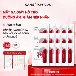 Combo 15 Miếng Mặt Nạ Giấy Collagen Moisturizing Tender Facial Mask 25ml Dưỡng Trắng, Mờ Thâm, Dưỡng Ẩm và Mềm Mịn Da