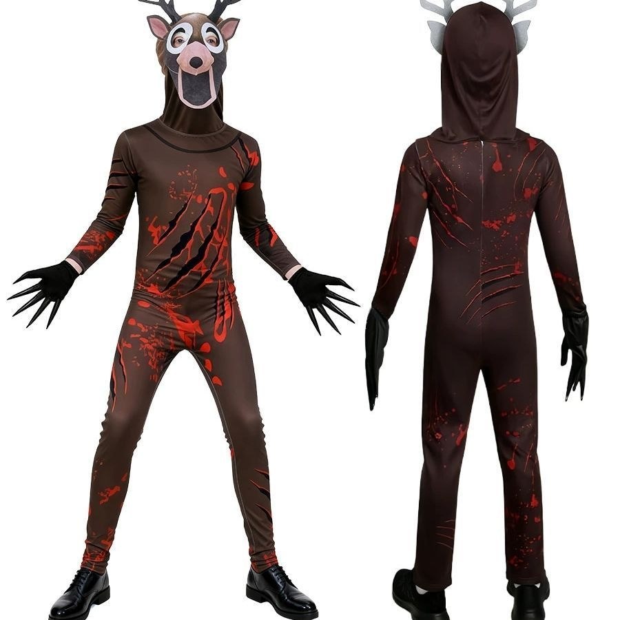 Halloween Nai Sừng Tấm Đảng Tuần Lộc Body 99 Đêm Hươu Quái Vật Trò Chơi Kinh Dị Bộ Giáng Sinh
