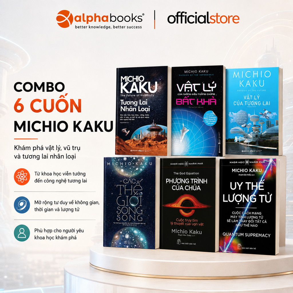 Sách - Lẻ/Combo - Bộ Sách Của Nhà Vật Lý Michio Kaku (NXB Trẻ)