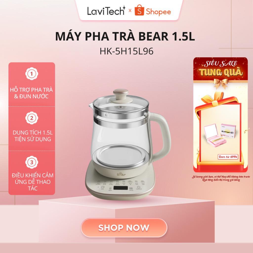 Máy Pha Trà Bear HK-5H15L96 1.5L – 16 Chế Độ – Điều Khiển Cảm Ứng | BH 18 Tháng
