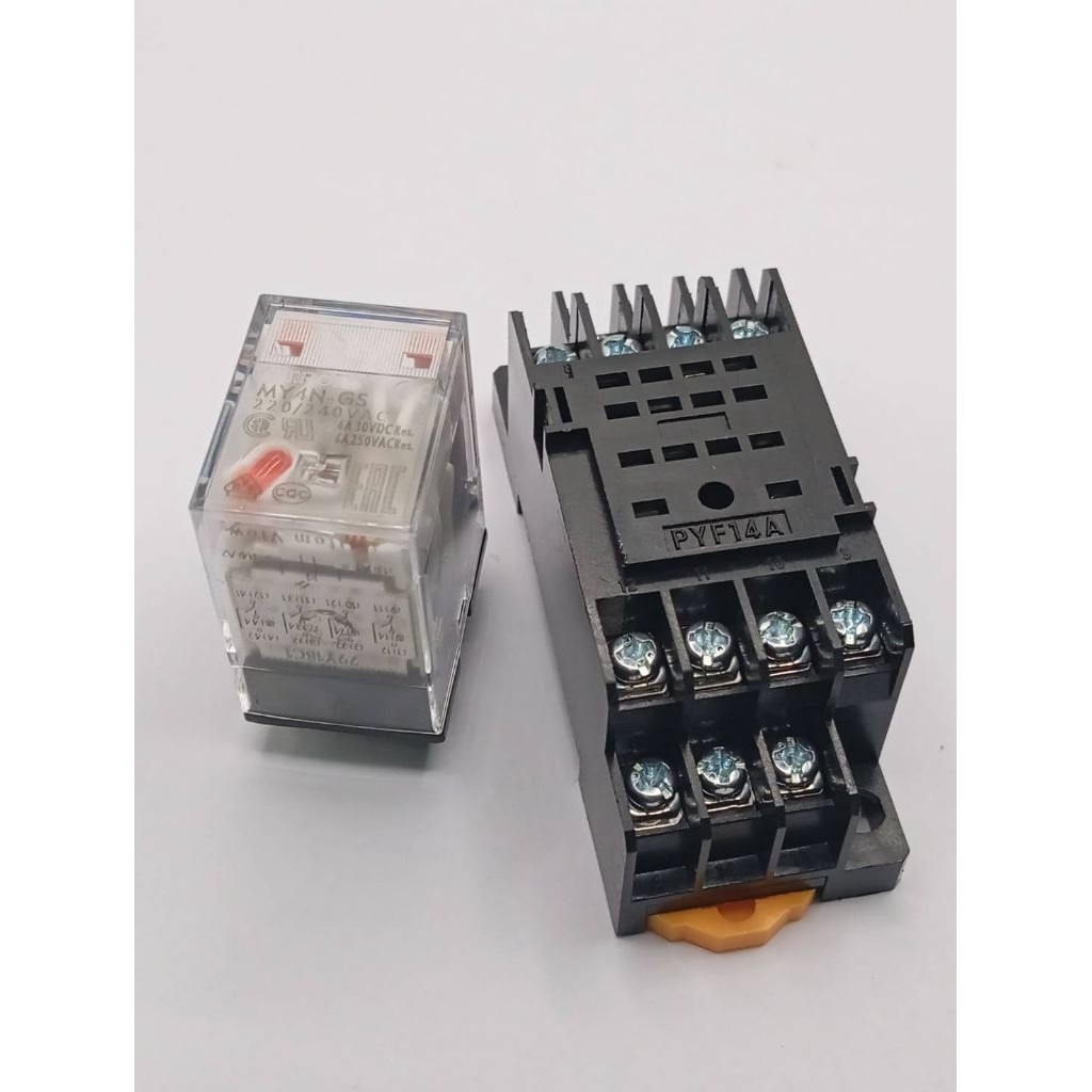 Đặt hàng ngay Rơle MY4N-GS + Chân bình thường MY4N-GS 14 Omron Có sẵn nhiều điện áp