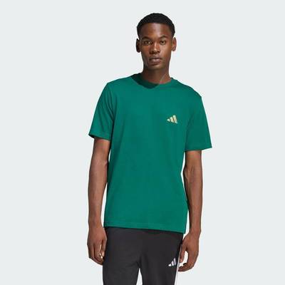 adidas Phong cách sống ÁO THUN GRAPHIC I LIKE THE STRIPES Nam màu xanh lá JZ5022