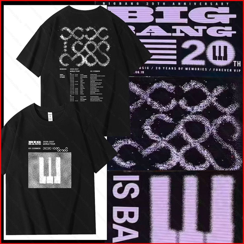 BIGBANG Kỷ niệm 20 năm World Tour XX: Áo thun ngắn tay COSMOS G-dragon Daesung