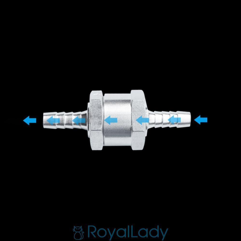 #ROYALLADY#Non Return Valve 6/8/10/12MM Air Water Tube Hose Stainless steel One-way valve