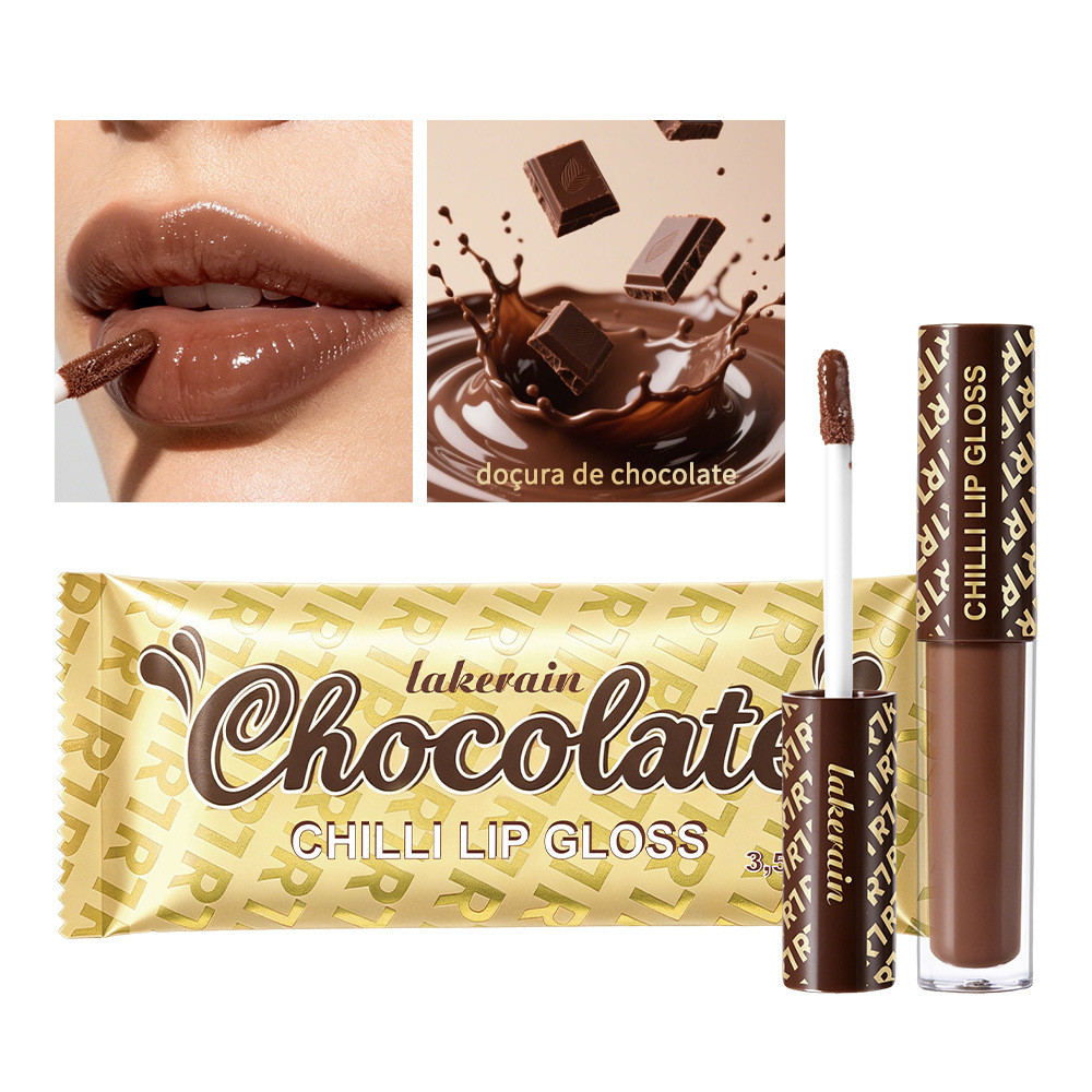 Hàng sẵn có Vận chuyển nhanh Lamei Độc quyền Cung cấp danchel Chocolate Instant Lip Enhance Lip Glos