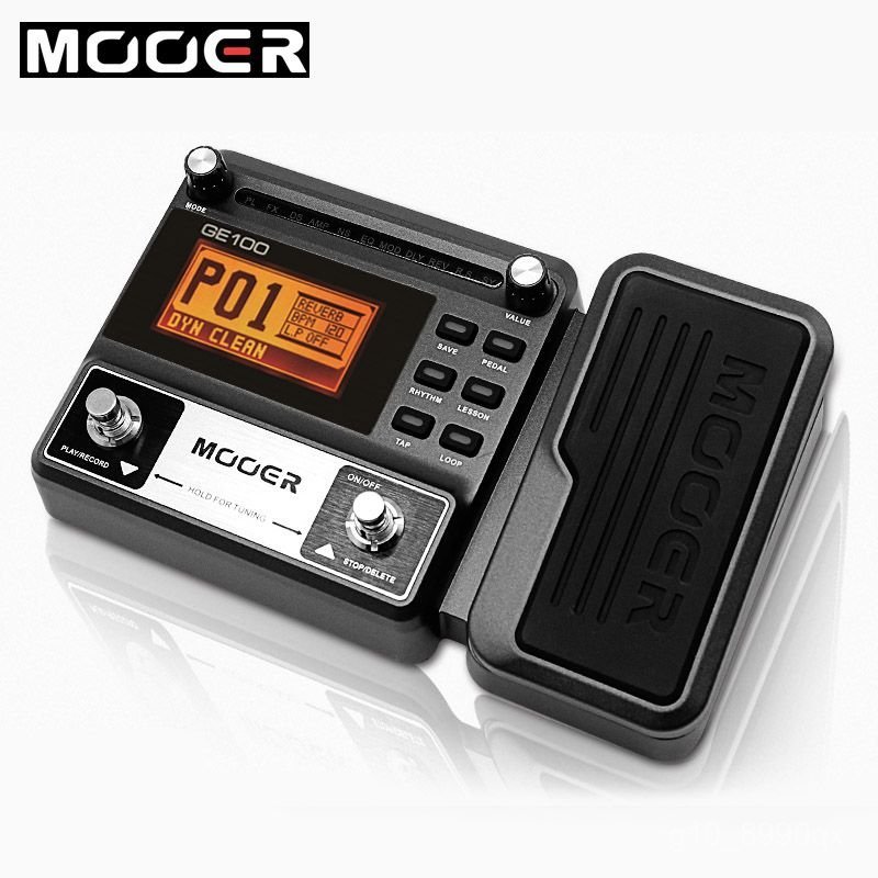 Cục bồi âm effect guitar điện Mooer GE100 đa năng tích hợp drum machine đệm hát tiện lợi, bán chạy g