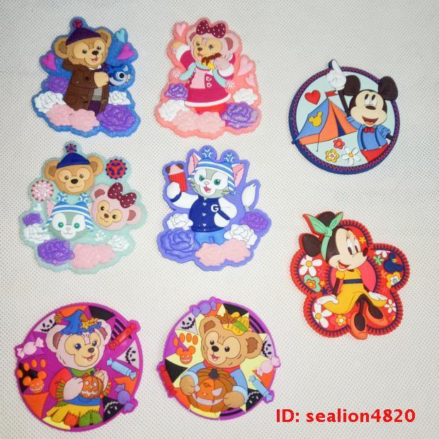 6 Miễn Phí Vận Chuyển Duffy Bear Shirley Rose Bear Cặp Đôi Miếng Dán Tủ Lạnh Cao Su Mềm