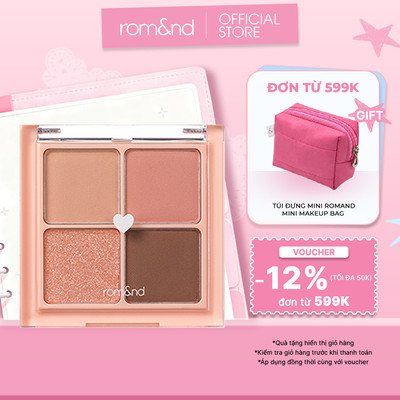[Rom&nd] Bảng màu mắt lấp lánh 4 ô Hàn Quốc Romand Better Than Eyes 6.5g