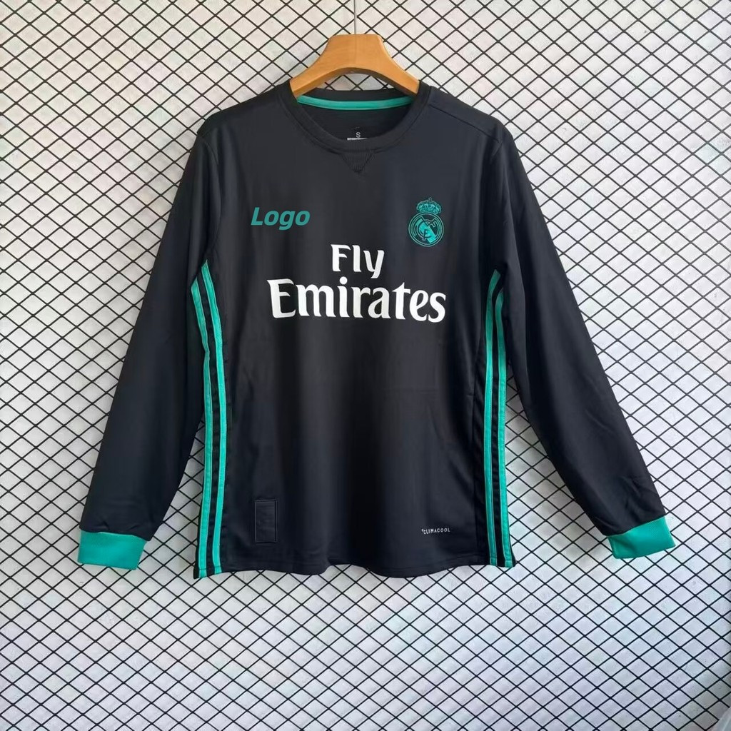Áo thun bóng đá dài tay sân khách Real Madrid 2017 / 18 dành cho nam