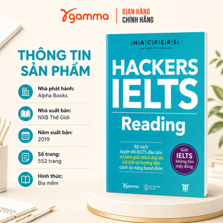 Sách - Hackers IELTS Reading - Luyện Thi IELTS Reading Band 3.0-6.0+ kèm lời giải (Gamma Books)