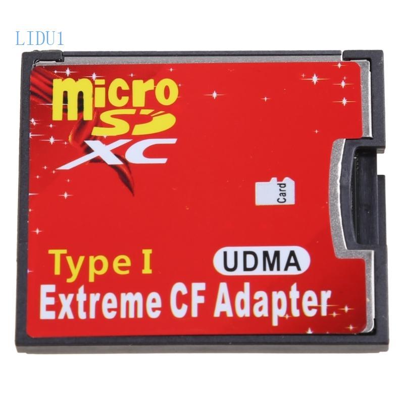 LIDU1 Dual SDHC SDXC TF sang CF Card Adapter Reader UDMA sang CF