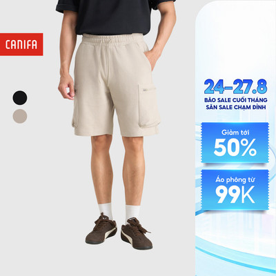 Quần soóc nam CANIFA túi hộp dáng suông 8BS26C002