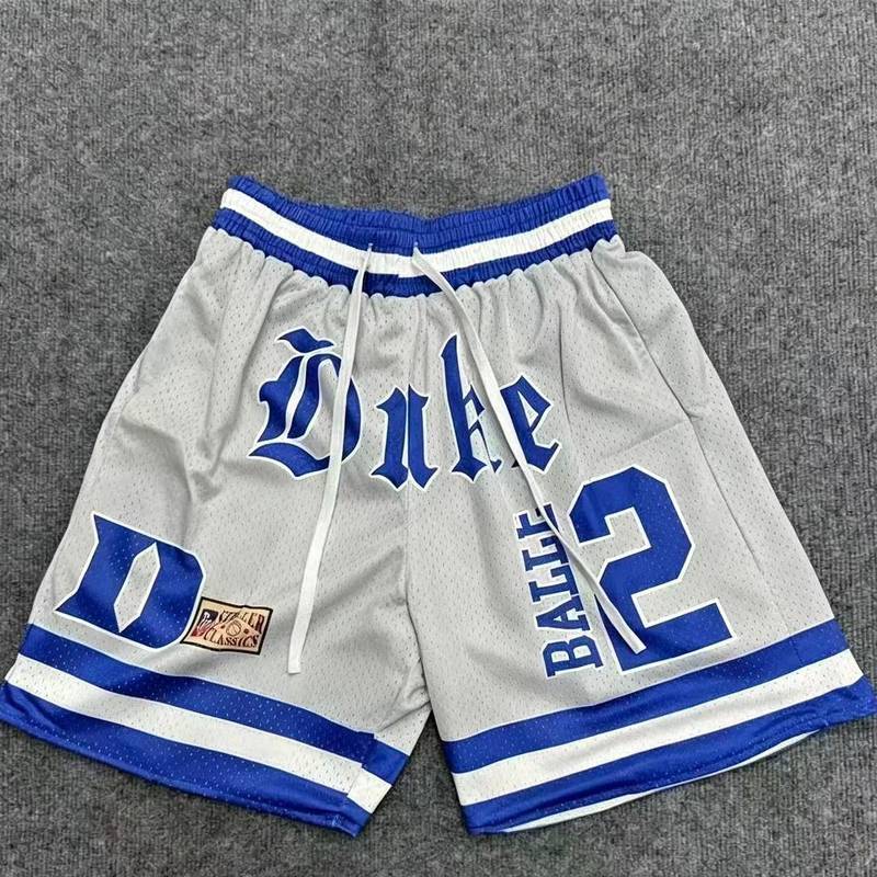 Popular College Shorts American Basketball Shorts Retro Sports Casual Running Breathable and Loose e