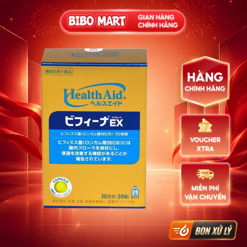 [KOL] Men vi sinh Nhật Bản Bifina EX hỗ trợ viêm đại tràng 30 gói - BM003