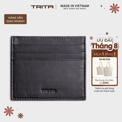 Ví nam da bò Trita (Thời trang nam đựng namecard - Ví da RVN12) Bagsmart
