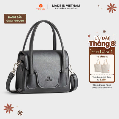 Túi Yuumy (Thời trang nữ nắp gập cách điệu - Túi đeo chéo da Seasand YN227)