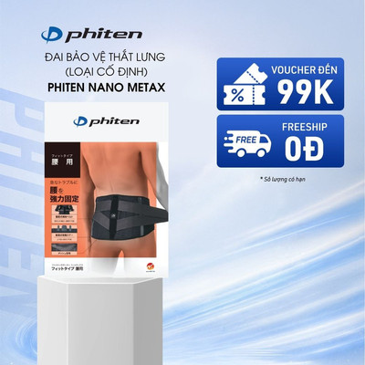 Đai Bảo Vệ Thắt Lưng Loại Cố Định Phiten Nano Metax Waist Belt Supporter Fit Type
