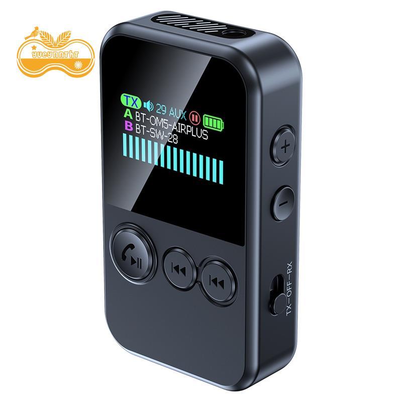 Bộ thu phát âm thanh không dây Bluetooth 6.0 CLIP-on, Bộ chuyển đổi luồng kép AUX TF 3,5 mm cho TV c