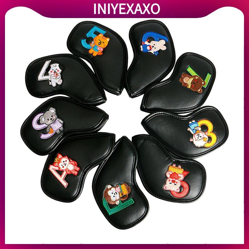 9x Golf Iron Headcover Set Golf Club Head Cover Golf Cue Wedges Tay áo cho người mới bắt đầu