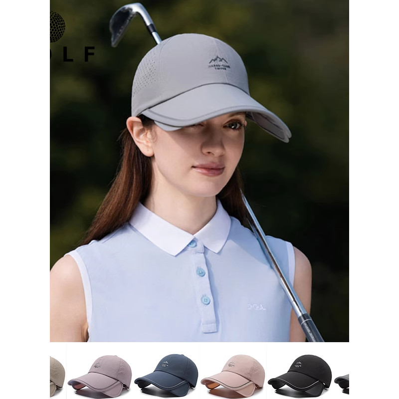 Mũ Golf Chống Nắng Nữ Mùa Hè Thoáng Khí Nhanh Khô Rỗng Top Cap Golf Ball Nữ Topless Cap Mở Rộng Vành