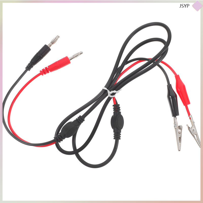 Dual Banana Plug Test Wire Clip Jumper Wires Bench Power Supply Leads junshaoyipin