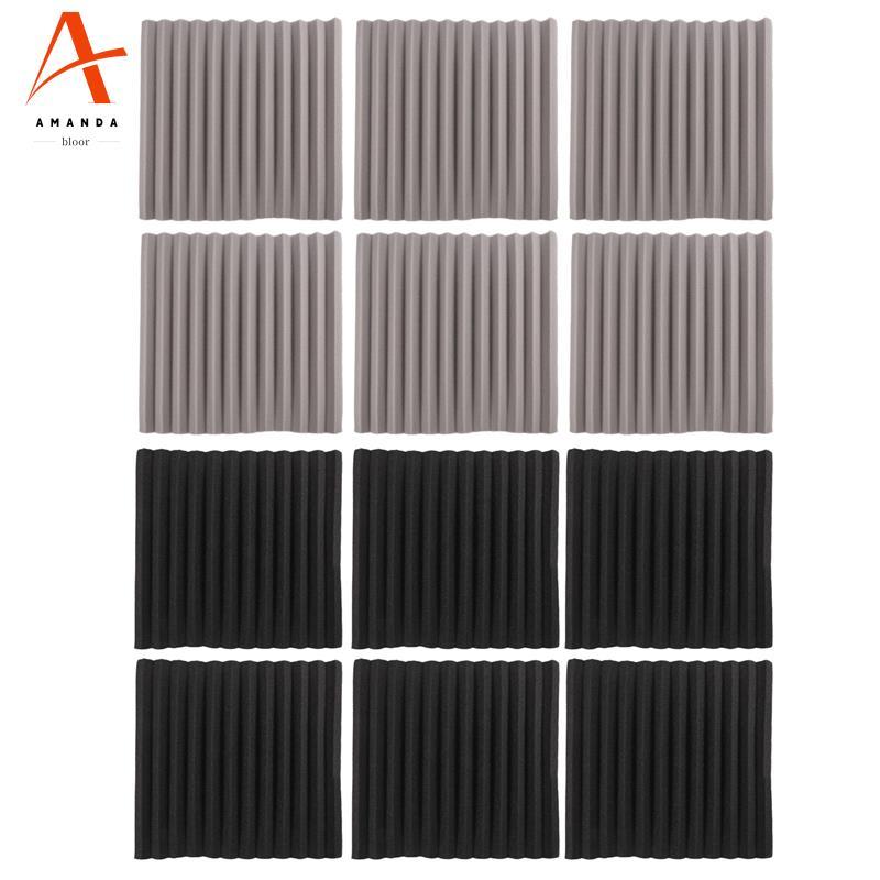 12 Chiếc Acoustic Foam Board, Studio Wedge Tile, Acoustic Foam Cách Âm Pyramid Studio Treatment Wall