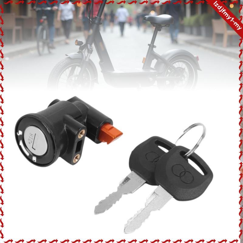 Leipupa Khóa Chống Trộm Pin Khóa Cho Xe Đạp E Xe Đạp Điện Đen Cam