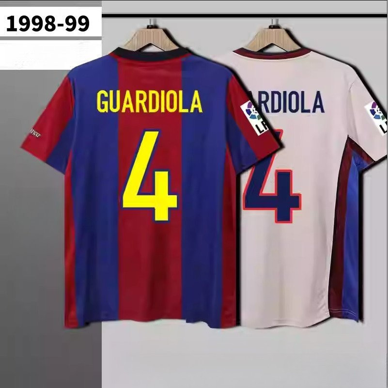 1998-99 Áo bóng đá sân nhà & sân khách cổ điển Barcelona S-2XL-FG001