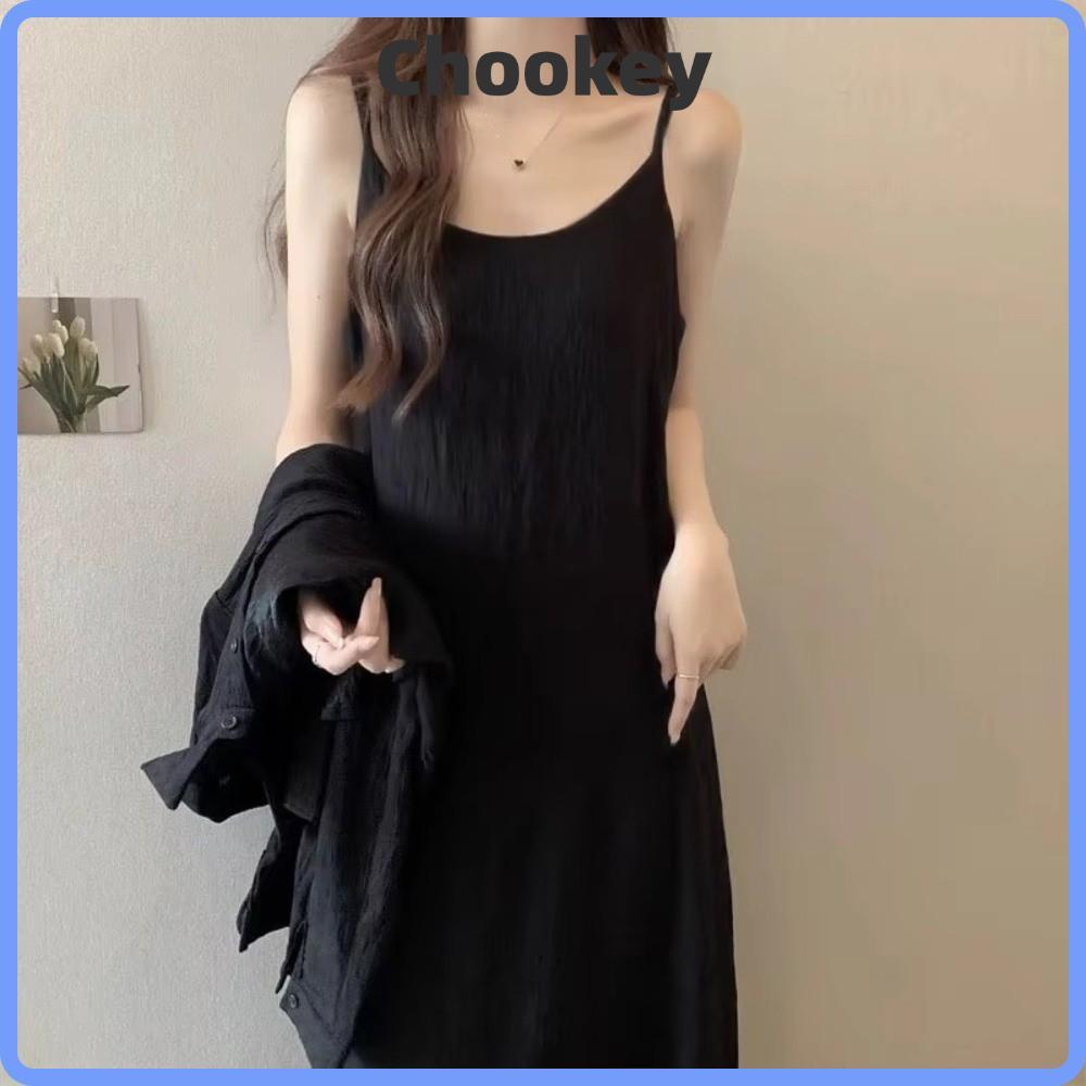 CHOOKMY Đầm Maxi Cami, Đầm Dài Không Tay Dài Rời Phù Hợp Với, Thời Trang Lỏng Lẻo Phù Hợp Với Phong 