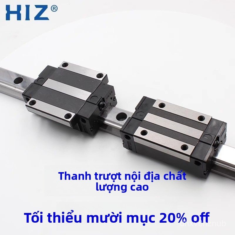 Ray trượt trục thẳng HGH HGW EGH 15 20 25 30 35 45 CA CC, trượt dẫn hướng CNC chính hãng