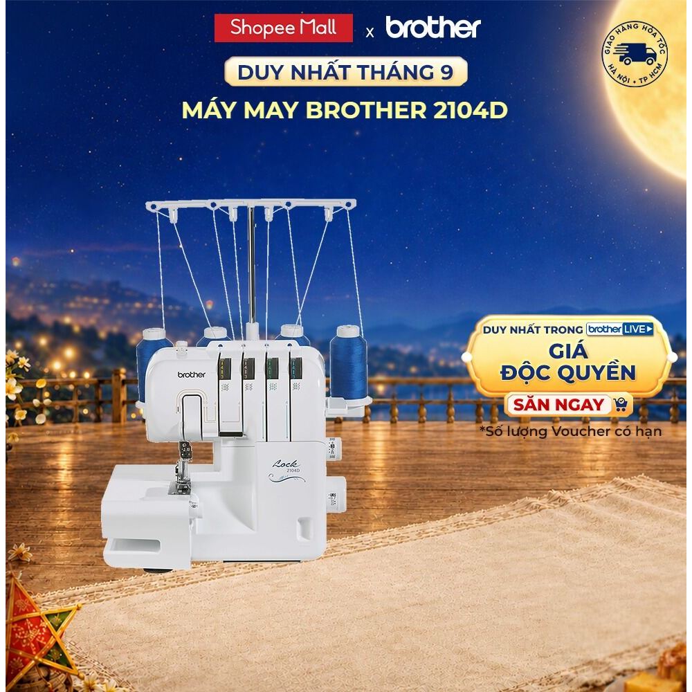 Máy vắt sổ Brother 2104D