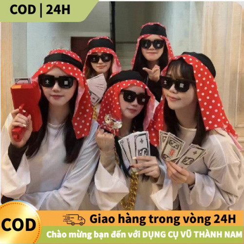 [COD] Phụ kiện đại gia Dubai: Áo vest, kính mát, dây chuyền vàng sang trọng