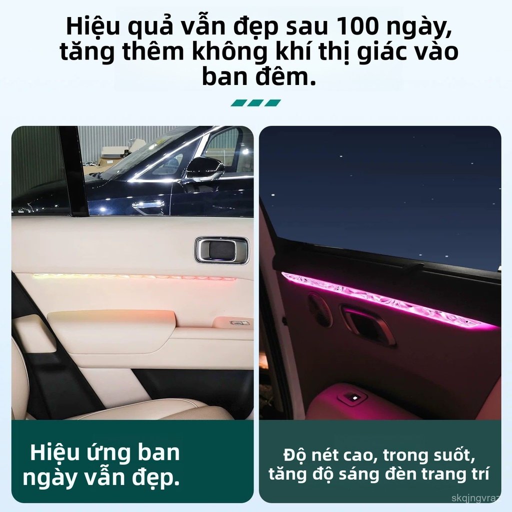 Đèn nội thất cửa xe Li Auto i6 i8 L6 L7 L8 L9 dải pha lê cao cấp trang trí nội thất