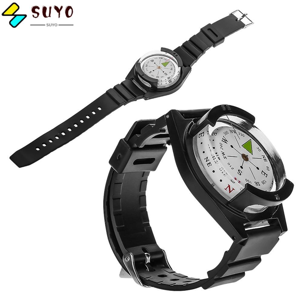 La bàn ngoài trời SUYO, La bàn đồng hồ đeo tay silicon có thể điều chỉnh, La bàn định hướng nhẹ ABS 