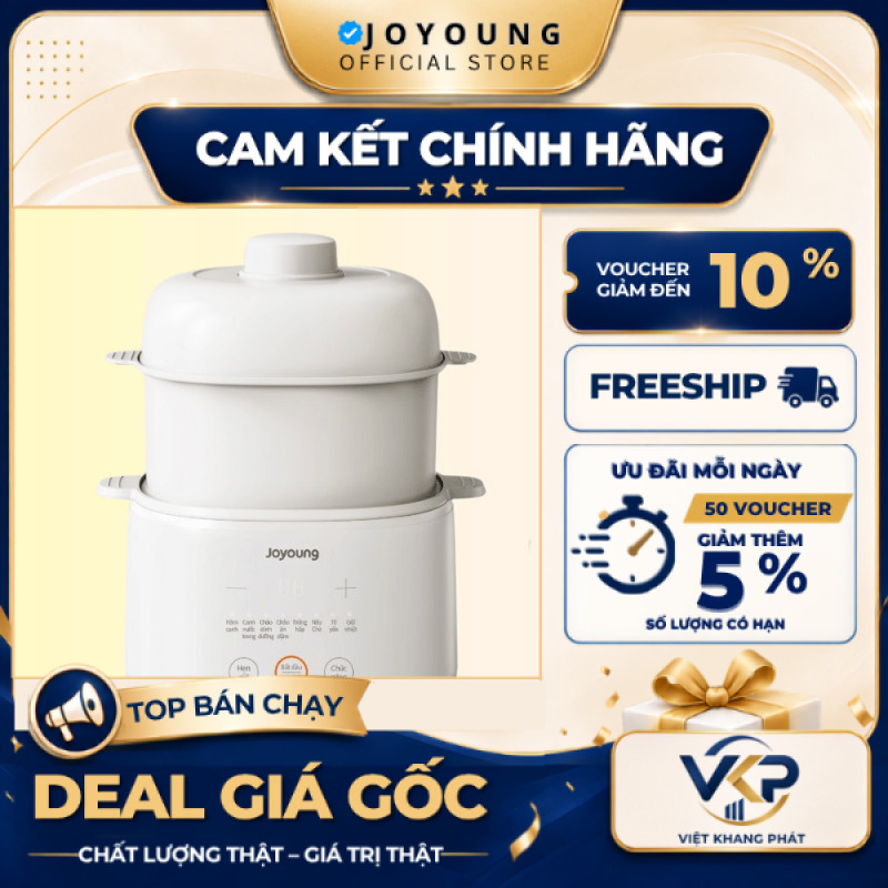 Nồi nấu chậm Joyoung JSC-107 (1L 1 thố sứ) / JSC-187 (1.8L 3 thố sứ) - SHOP VKP