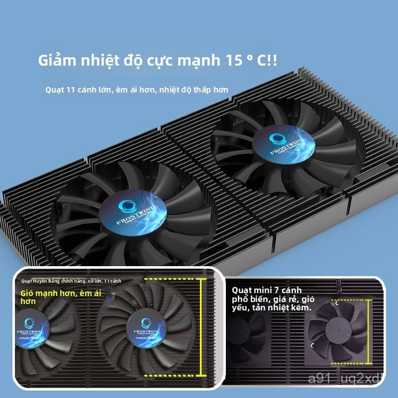 Tản nhiệt mặt sau card đồ họa RTX5080 quạt làm mát GPU VRAM êm áp dụng N A