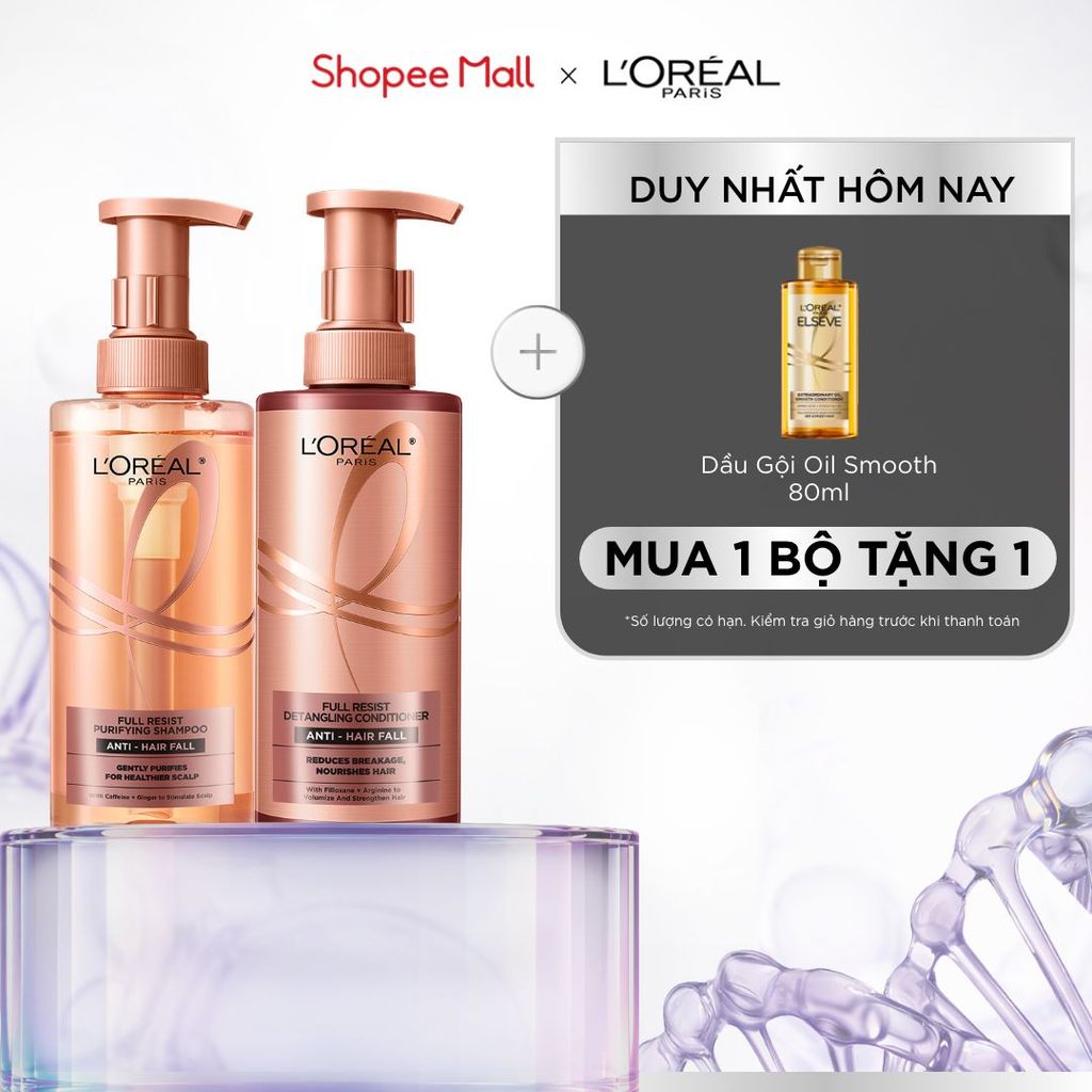 Bộ đôi dầu gội xả ngăn ngừa & giảm gãy rụng tóc, giúp tóc chắc khỏe hơn…