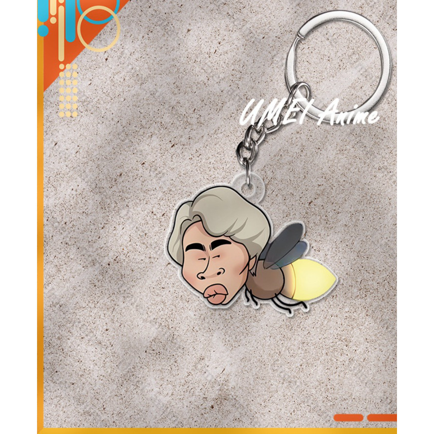 lichee1🌷Móc khóa Jack x Viruss hài hước chất liệu acrylic viền trong suốt dễ thương làm quà tặng