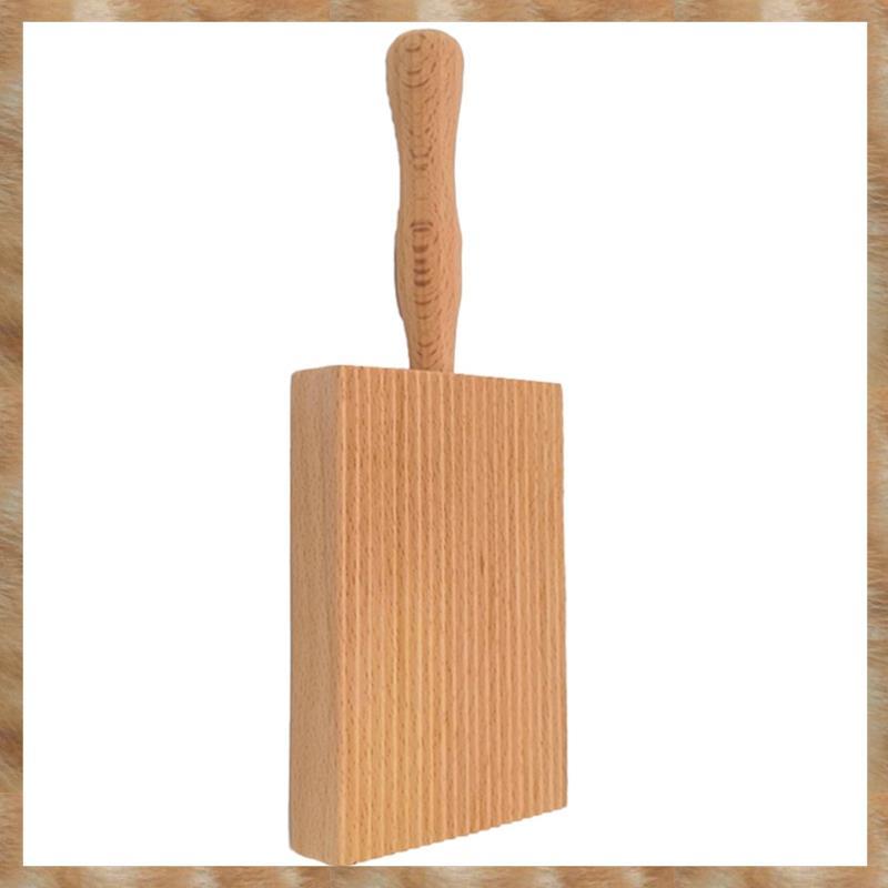 [K U Y G] Bảng làm mì ống, Bảng Gnocchi, Gỗ sồi Gnocchi Board Bơ Bột cạo cho mì ống và bơ nuôi cấy