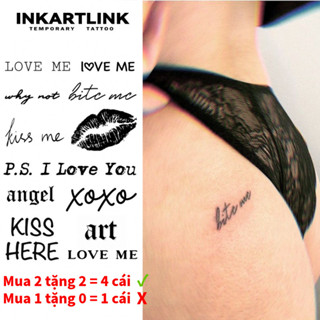  Inkartlink Mini Cụm từ tiếng Anh Nhãn dán hình xăm tạm thời Nhãn dán hình xăm ma thuật lâu trôi không thấm nước Hình xăm giả bán vĩnh viễn 