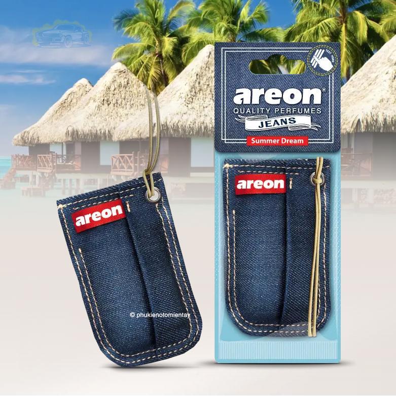 Areon Túi Thơm Ô Tô Jeans Bag Summer Dream - Hương Tự Nhiên Khử Mùi Hiệu Quả Dễ Sử Dụng Cho Nội Thất Xe Hơi 2