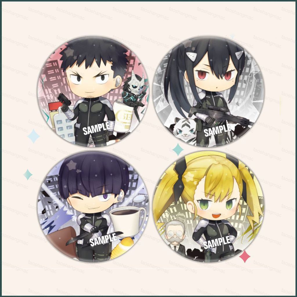 Kaiju No 8 Ashiro Mina Reno Ichikawa tinplate huy hiệu Bộ sưu tập Quà tặng mặt dây chuyền Anime Mang