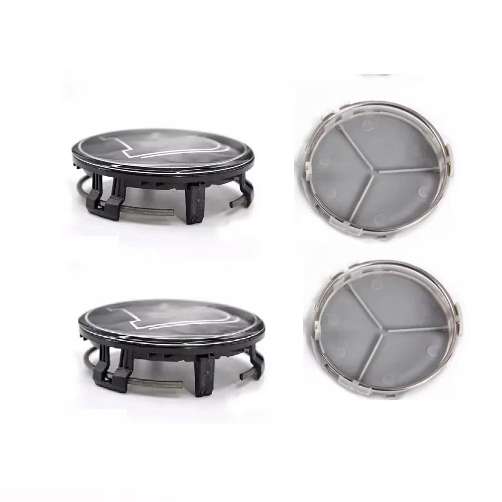 75mm Đen Cho BRABUS Bánh Xe Nắp 4 BRABUS Hub Cap ROCKET BARBOS Trung Tâm Miếng Dán Bánh Xe Dành Cho 