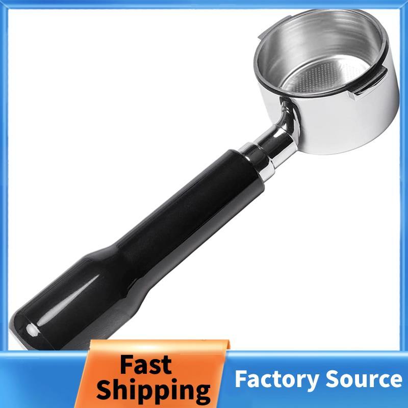 2 tai Portafilter không đáy 51mm cho ECP3420 / EC155 / BCO430 / EC260, Phụ kiện thay thế Espresso Po