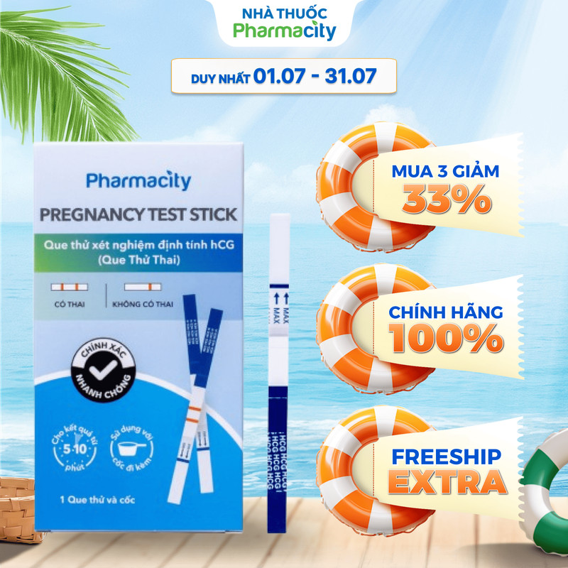 Que thử thai Pharmacity (Hộp 1 cái)