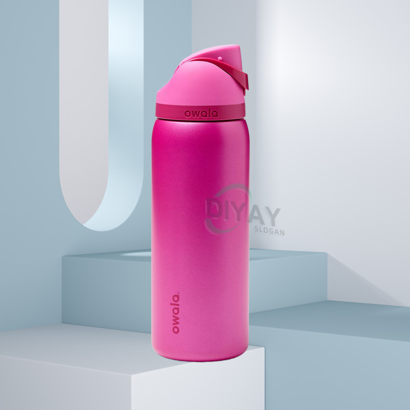 Owala FreeZip Bình cách nhiệt bằng thép không gỉ BPA Free Leak Proof Straw Chai 24oz 32oz dành cho d